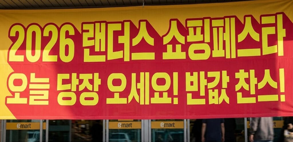 이마트 랜쇼페, 2026 이마트 랜더스데이, 이마트 할인행사, 랜더스 쇼핑페스타, 이마트 반값