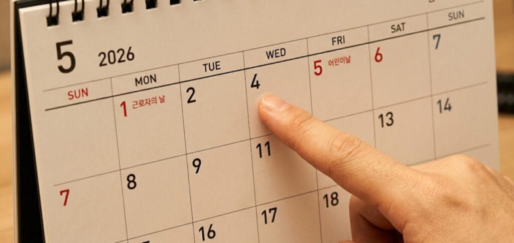 5월 4일 대체공휴일, 5월 황금연휴, 임시공휴일지정, 징검다리 연휴, 공휴일 은행업무