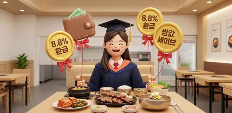 대학원생, 세금환급, 밥값, 홈택스 , 8.8%