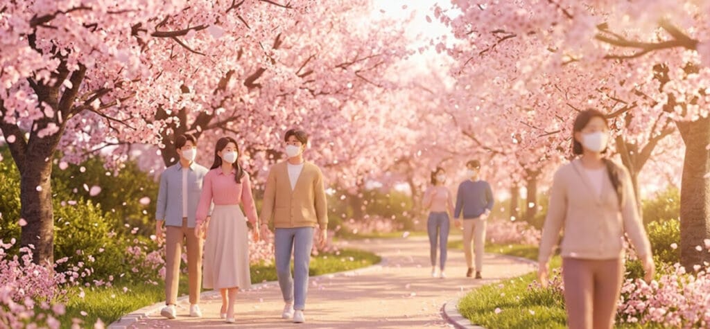 꽃가루지수, 봄철 알레르기, 비염 예방
, 기상청 꽃가루, 미세먼지 차이