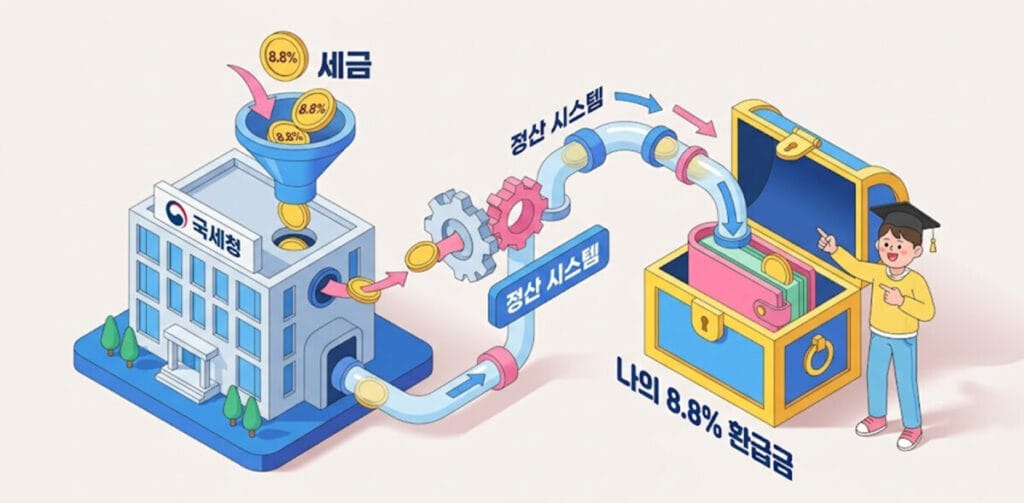 대학원생 세금환급, 대학원생 종합소득세 신고, 기타소득 환급, 연구원 인건비 환급, 대학원생 연말정산